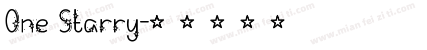 One Starry字体转换